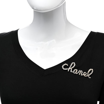 Chanel Metal Glass Swirling Pearls Brooch Pin Gold 2 of 5