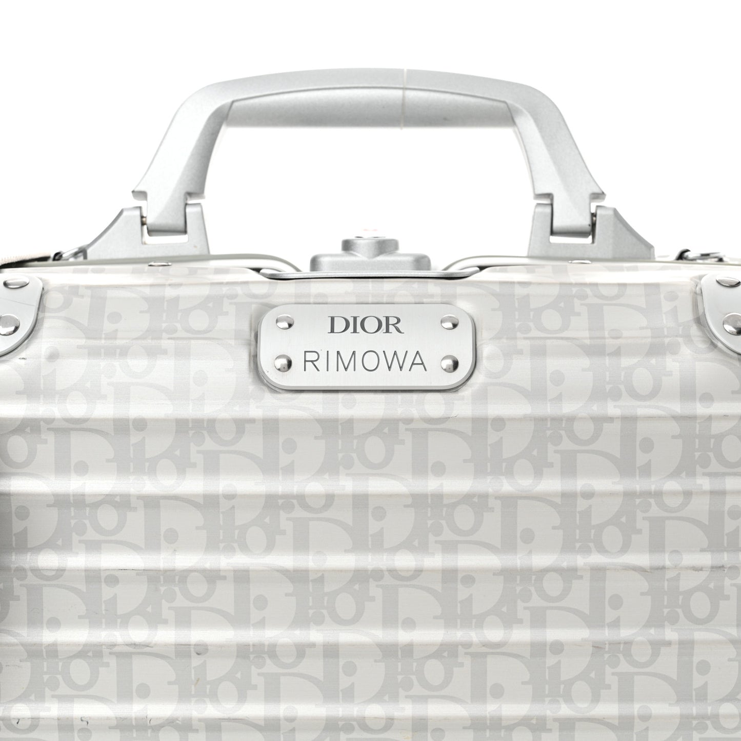 X RIMOWA Aluminum Oblique Hand Case Grey