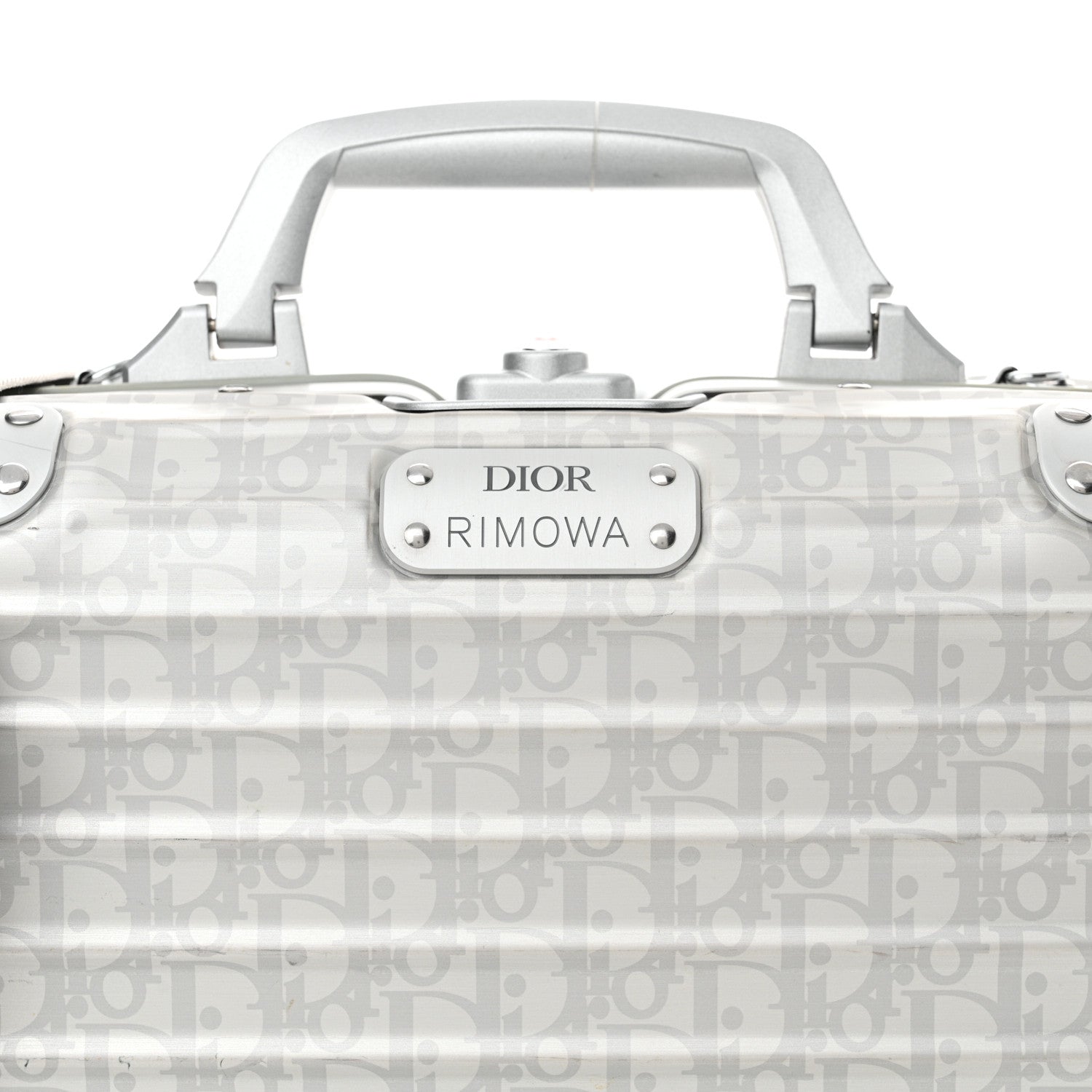 Christian Dior X RIMOWA Aluminum Oblique Hand Case Grey 9 of 19