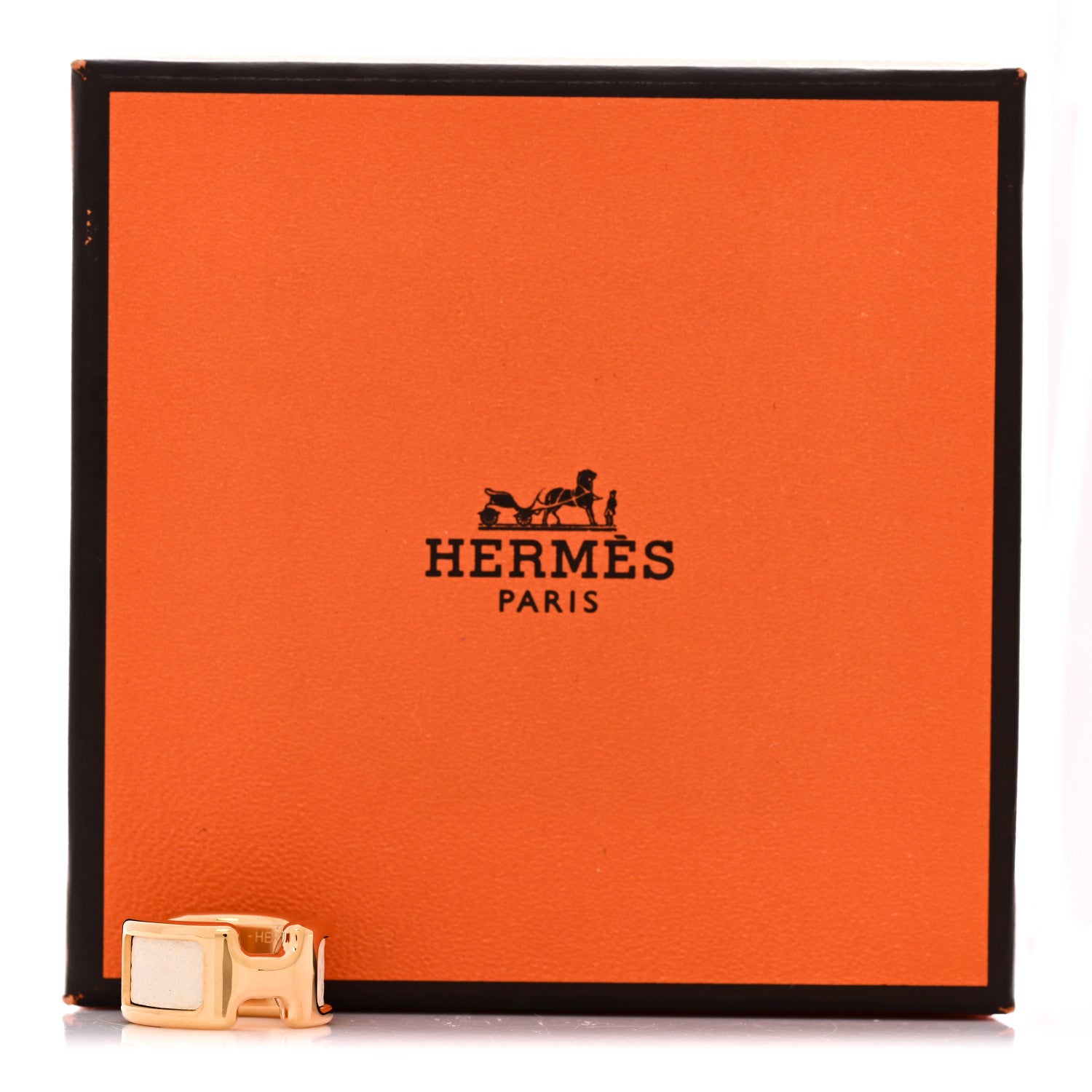 Hermes Epsom Olympe Ear Cuff Nata 4 of 4