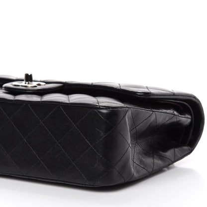 Chanel Lambskin Quilted Medium Double Flap Black 7 of 13