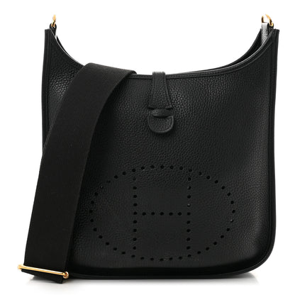 Hermes Taurillon Clemence Evelyne III PM Black 1 of 10