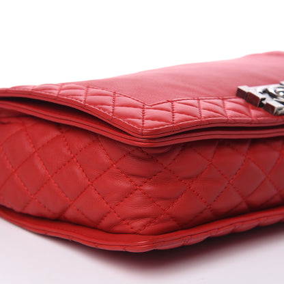 Chanel Calfskin New Medium Boy Reverso Flap Red 10 of 12