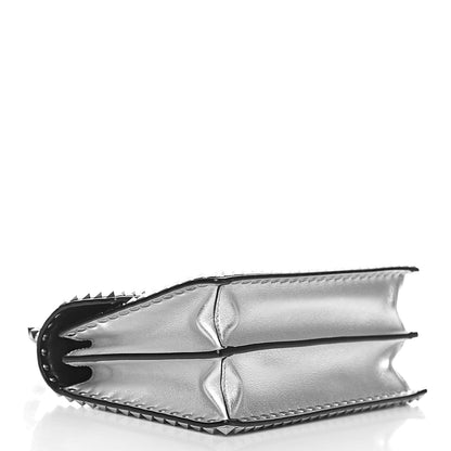 Valentino Garavani Metallic Calfskin Small Rockstud No Limit Shoulder Bag Silver 4 of 13