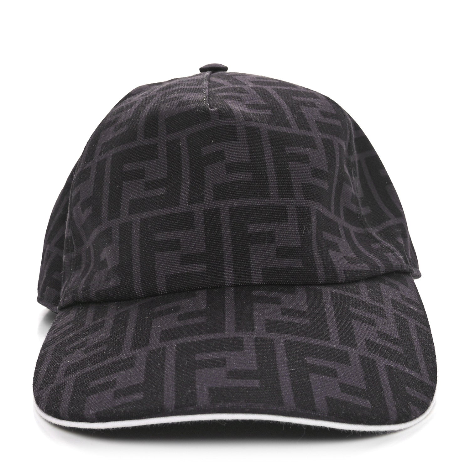 Fendi Canvas FF Reloaded Baseball Hat Black White 3 of 8