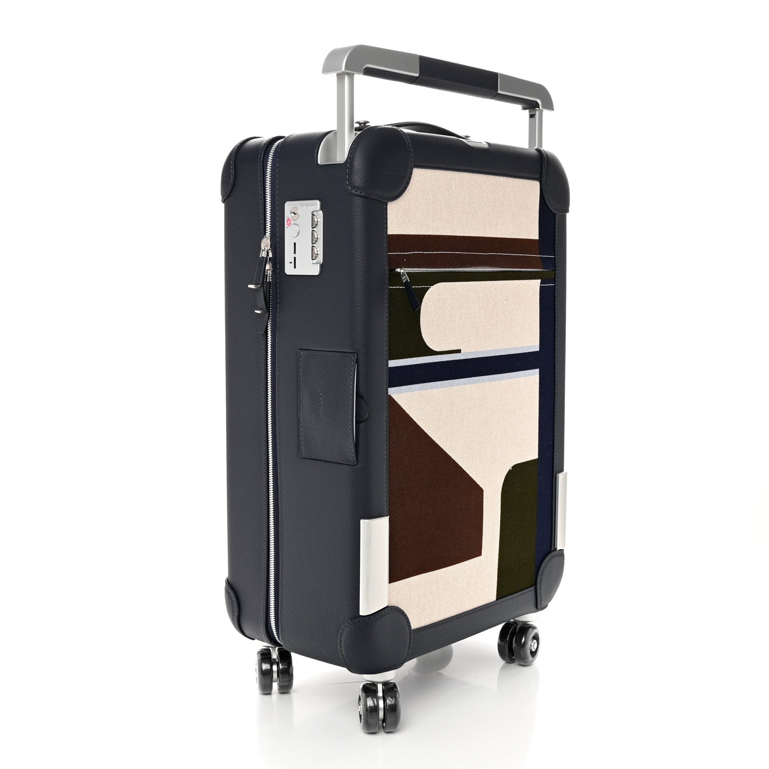 Hermes Canvas Taurillon Regate RMS Rolling Trolley Luggage Multicolor 2 of 13
