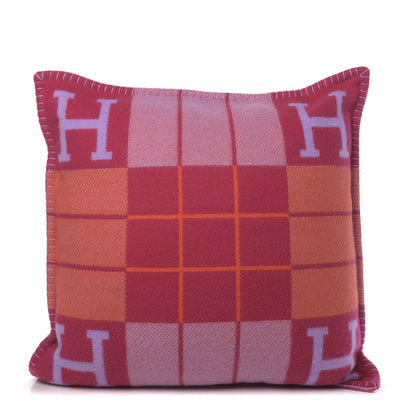 Hermes Wool Cashmere Avalon III Pillow PM Fuchsia Geranium 1 of 5