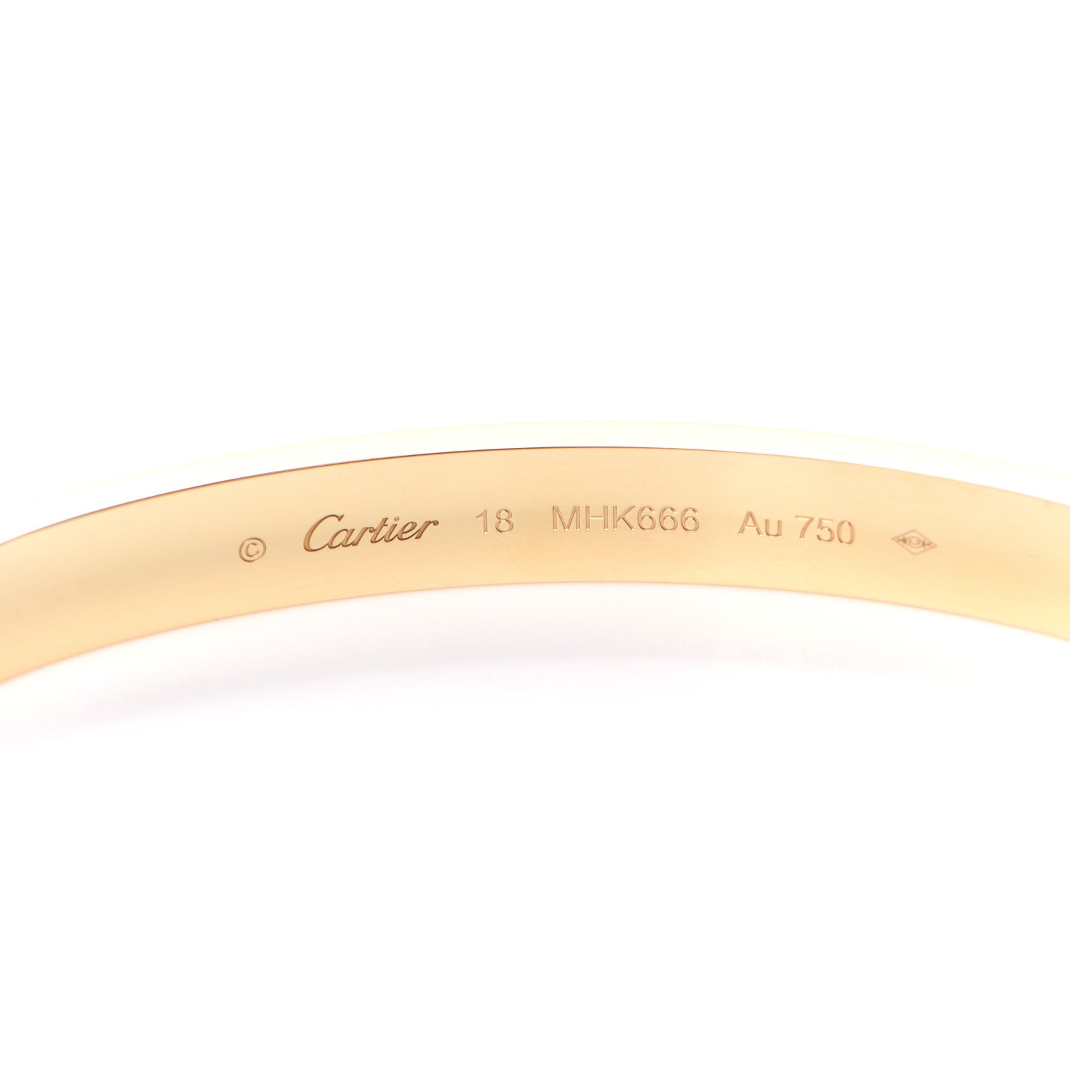 Cartier 18K Yellow Gold LOVE Bracelet 18 4 of 7