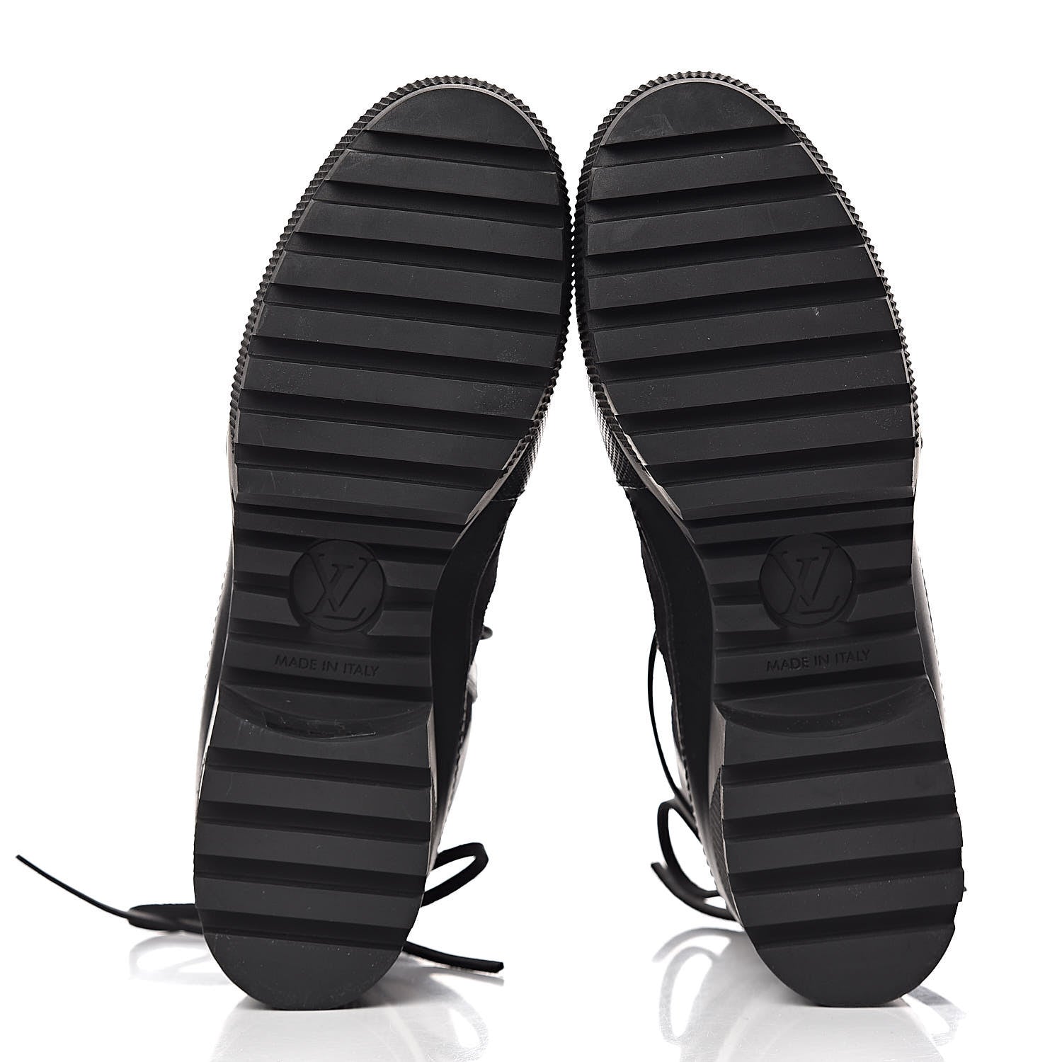 Louis Vuitton Suede Calfskin Monogram LV Black Heart Laureate Platform Desert Boots 37.5 Black 5 of 8