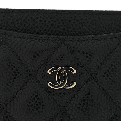 Chanel Caviar Quilted Card Holder Black 9 of 10