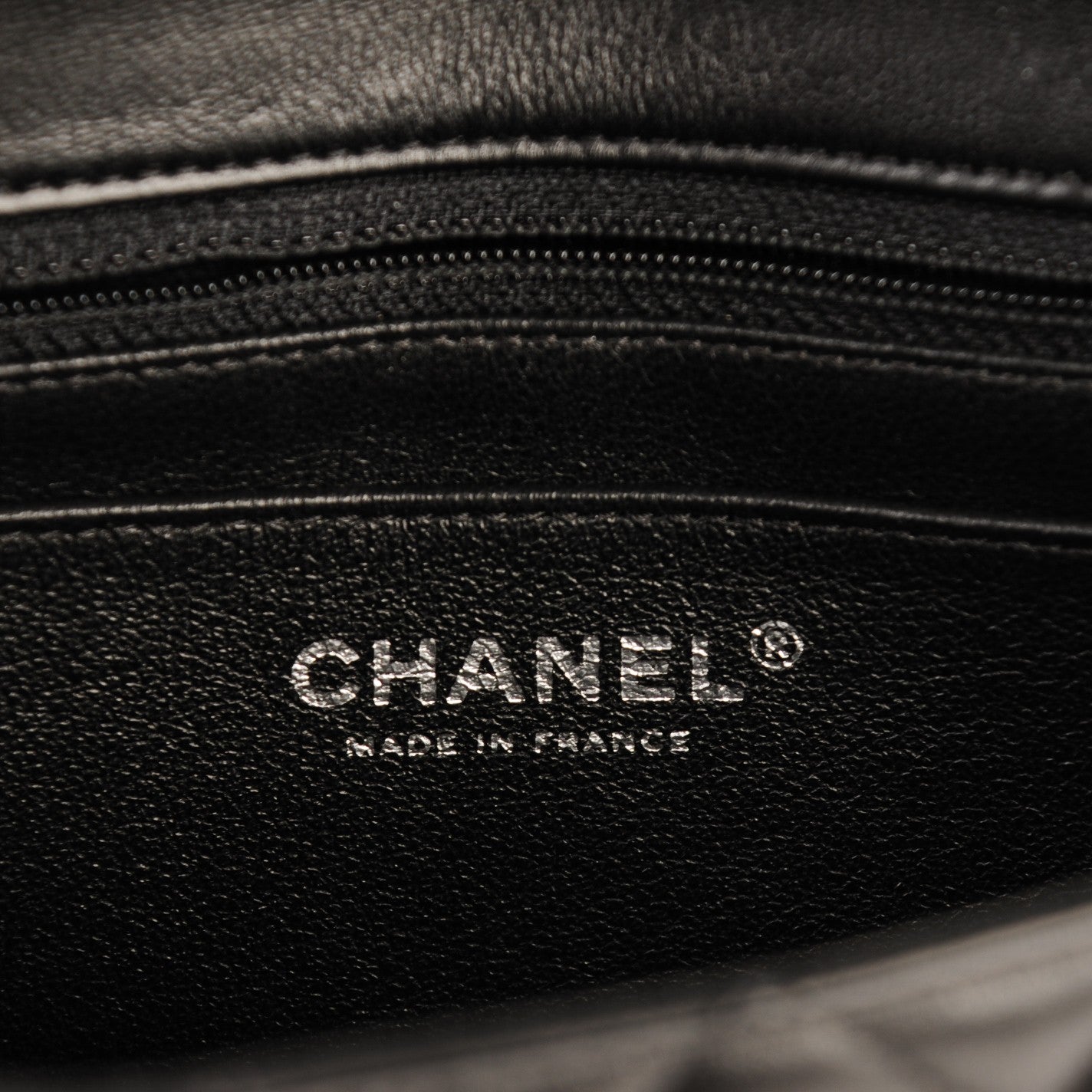 Chanel Lambskin Quilted Mini Rectangular Flap Black 6 of 7