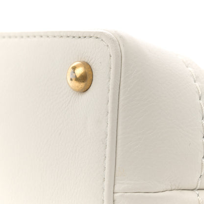 Chanel Iridescent Caviar Quilted Medium Globe Trotter Flap White 11 of 14