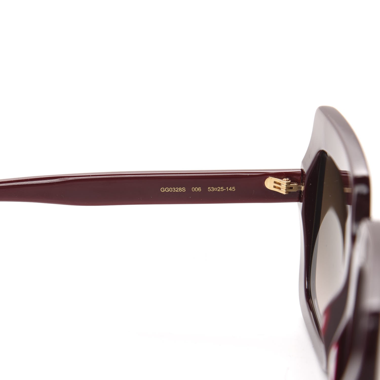 Gucci Acetate Oversize Sunglasses GG0328S Red 5 of 7