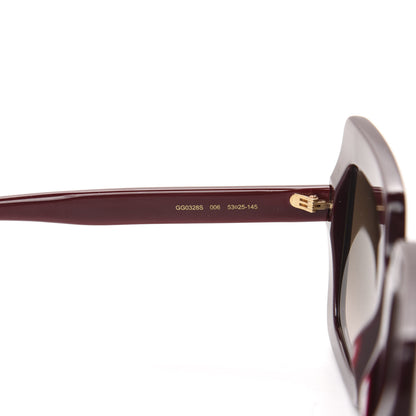 Gucci Acetate Oversize Sunglasses GG0328S Red 5 of 7