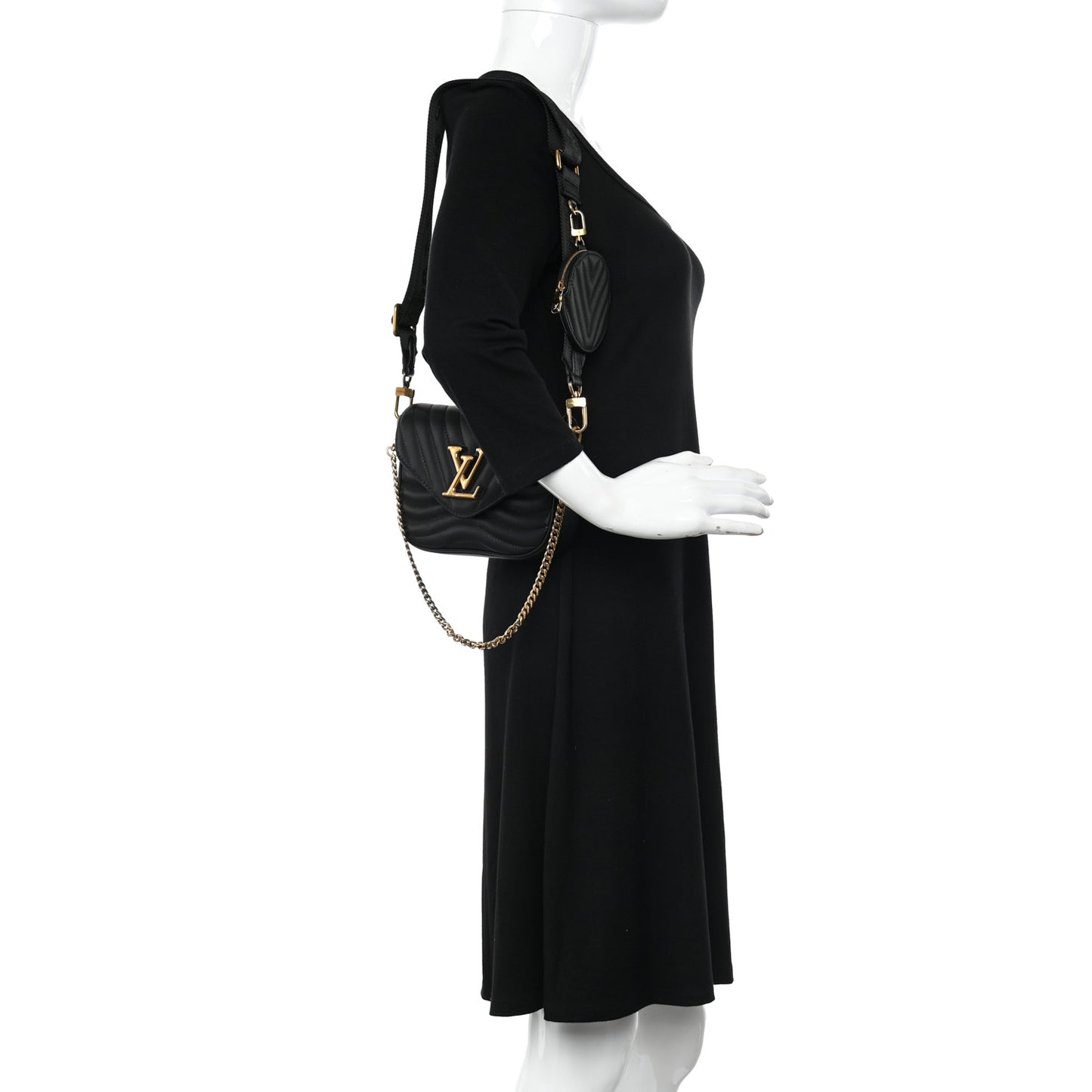 Calfskin New Wave Multi Pochette Black