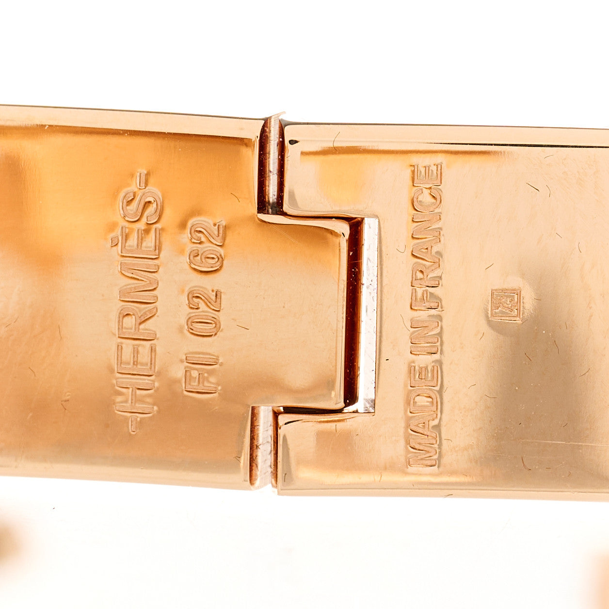 Enamel Narrow Clic Clac H Bracelet PM Rose Candeur