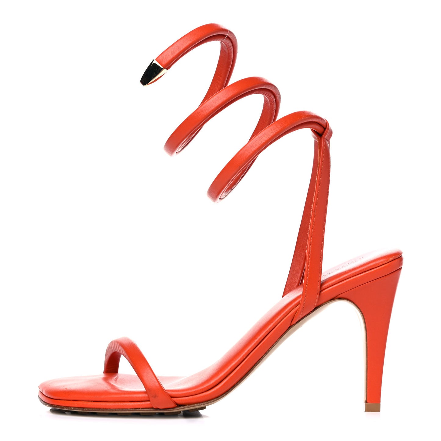 Nappa Spiral Sandals 40 Orange