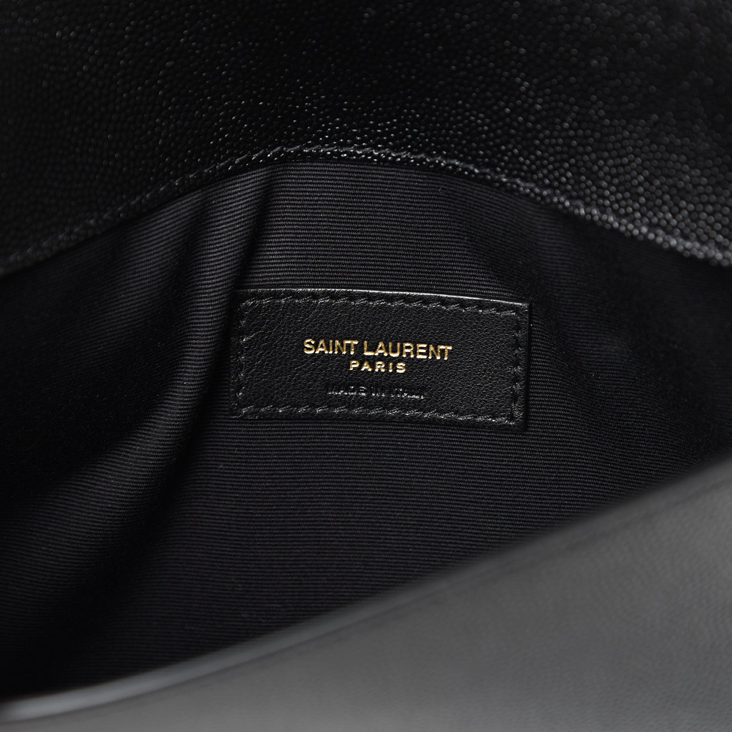 Saint Laurent Grain De Poudre Uptown Pouch Black 5 of 7