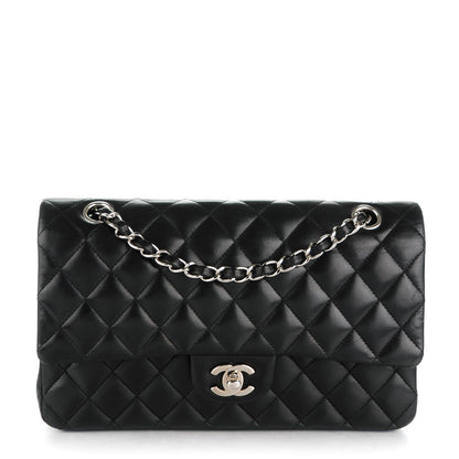 Chanel Lambskin Quilted Medium Double Flap Black 1 of 9
