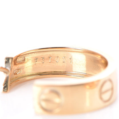 Cartier 18K Yellow Gold 5.5mm LOVE Hoop Earrings 6 of 9
