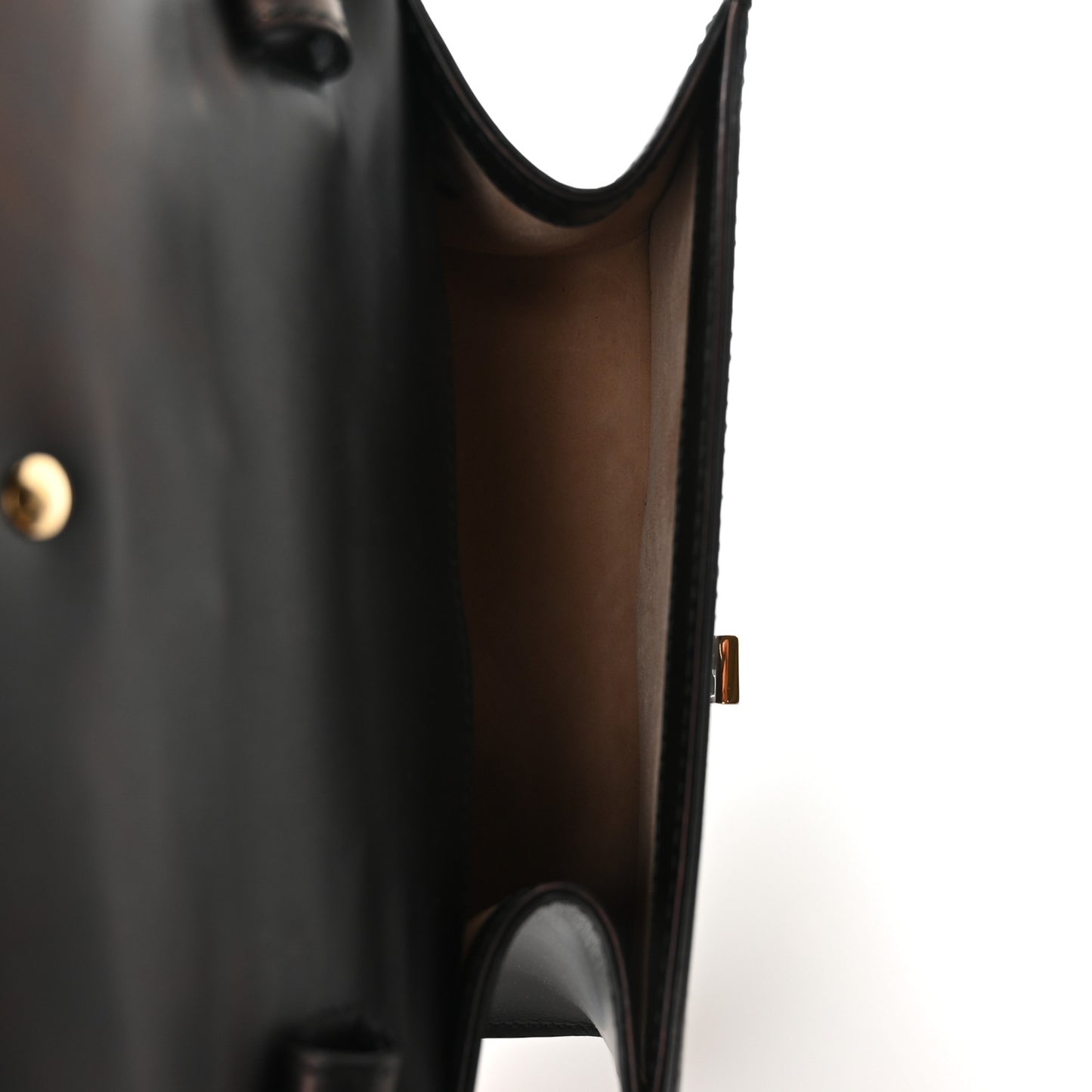 Calfskin Mini Sylvie Top Handle Bag Black