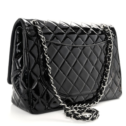 Chanel Patent Quilted Maxi Double Flap Black 3 of 10