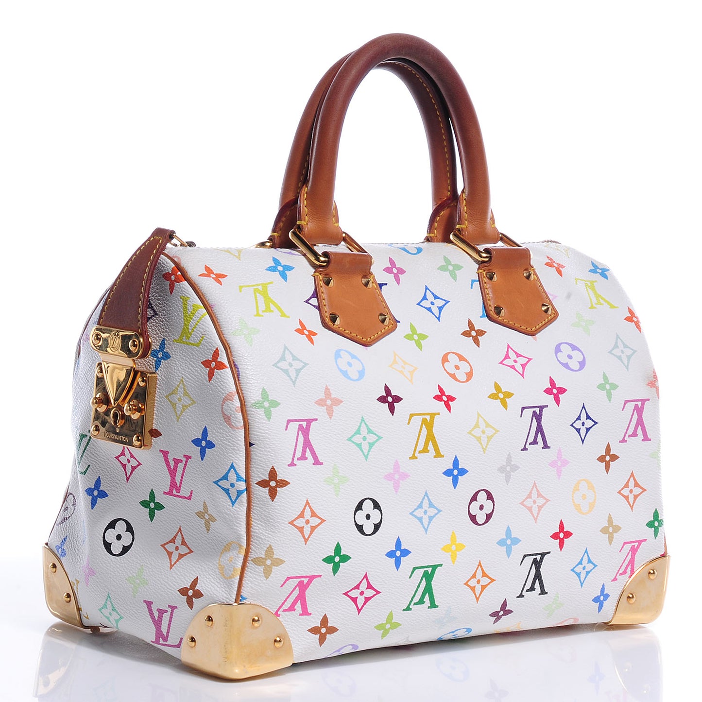 Monogram Multicolor Speedy 30 White