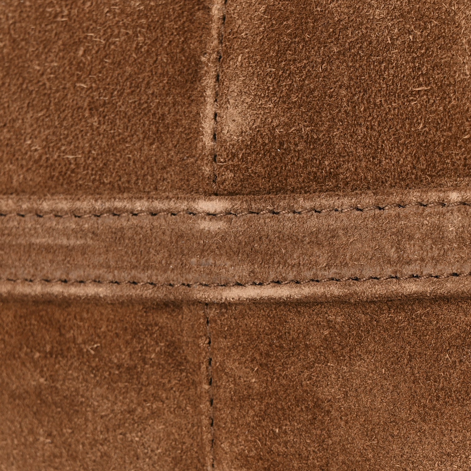 Prada Suede Large Bonnie Shoulder Bag Cocoa Brown 11 of 13