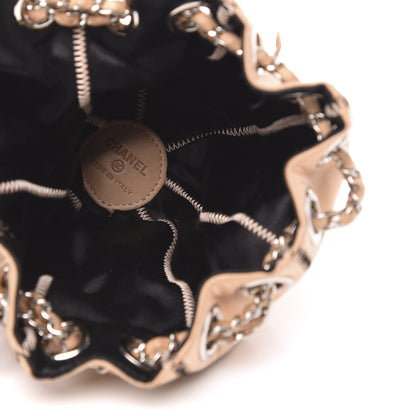 Chanel Lambskin Satin Mini Drawstring Tassel Shoulder Bag Rose Clair 6 of 10