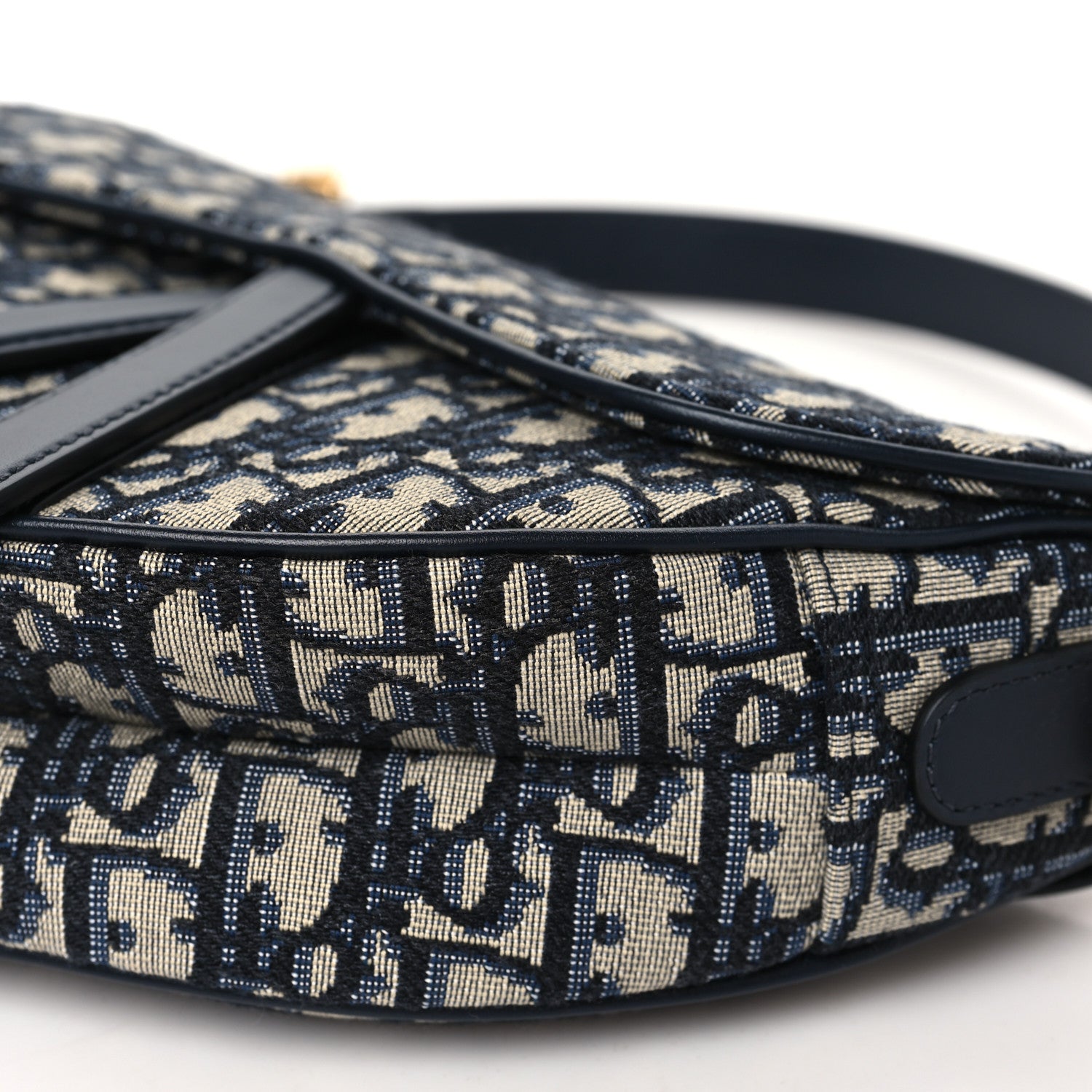 Christian Dior Oblique Saddle Bag Blue 10 of 10