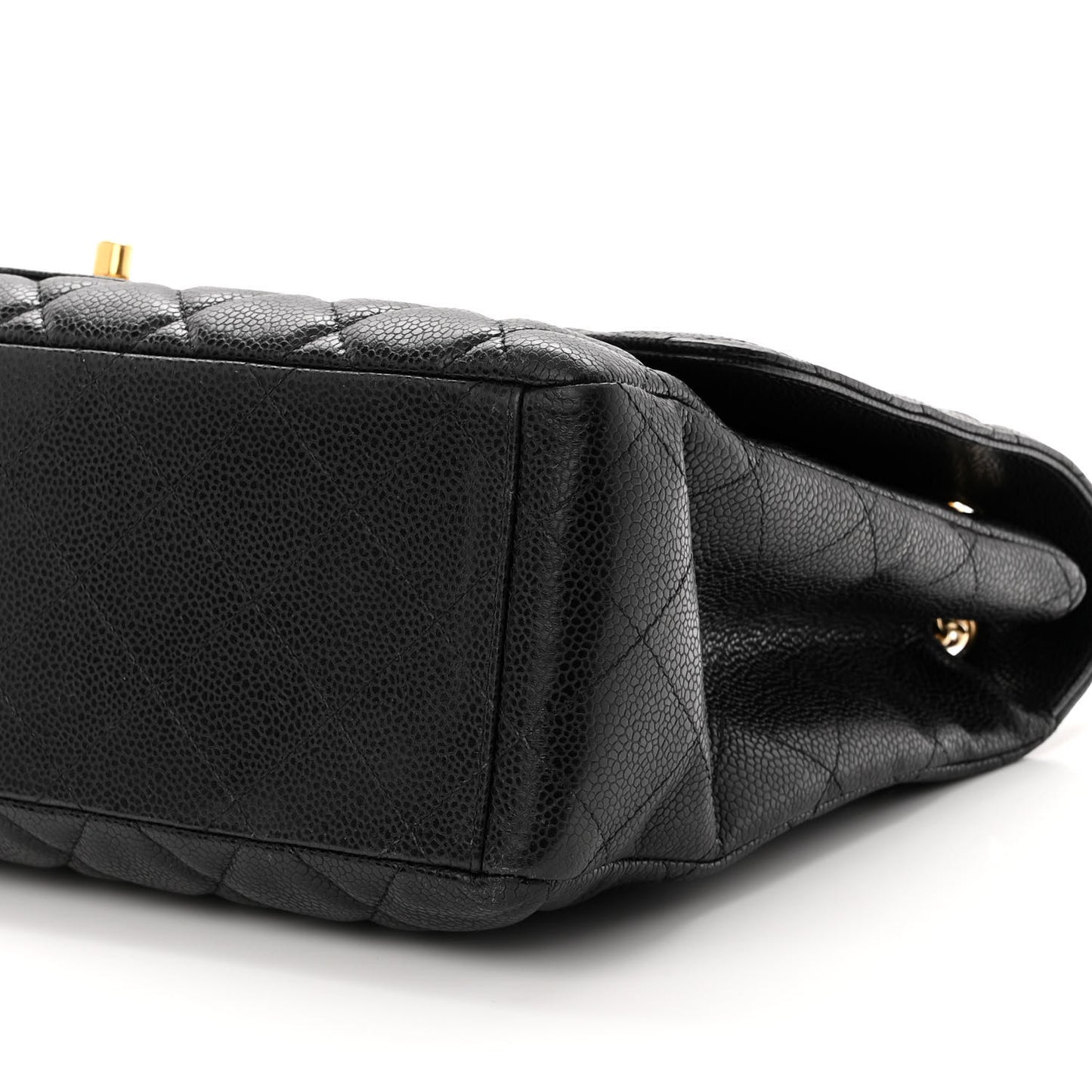 Caviar Quilted Maxi Single Flap Black