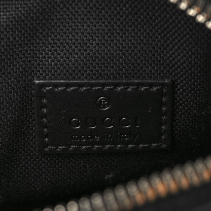 Gucci GG Supreme Monogram Appia Calfskin Web Small Camera Messenger Bag Black Grey 6 of 6