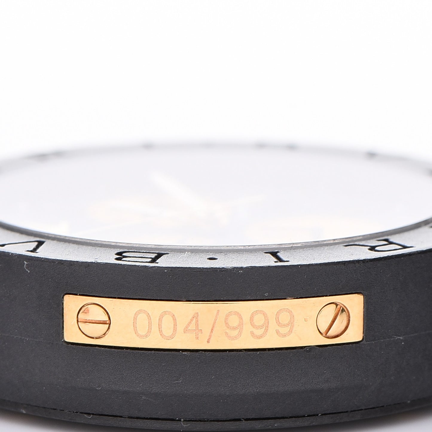 Carbon 18K Rose Gold Calfskin 38mm Carbongold Marbella Quartz Watch Black