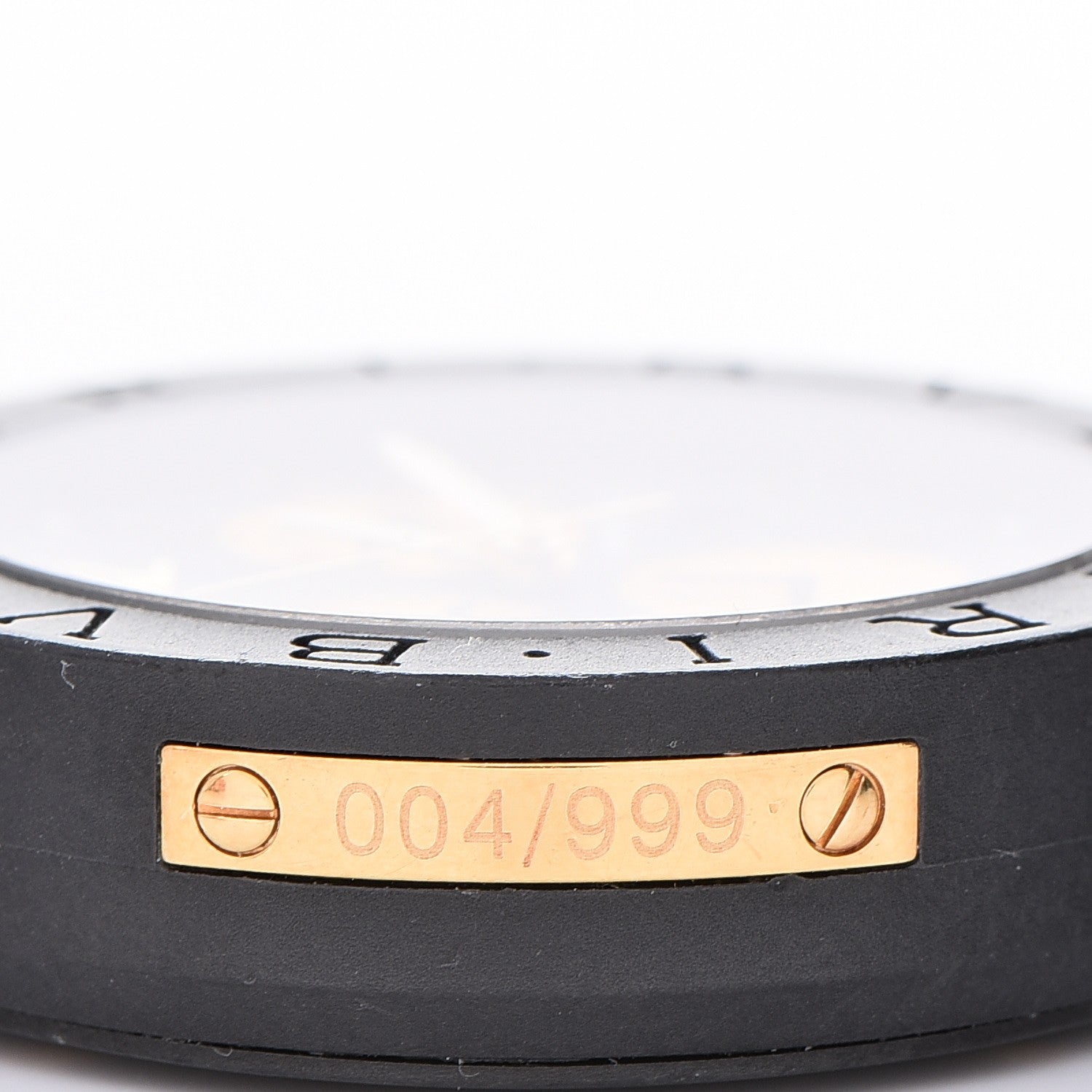 Bulgari Carbon 18K Rose Gold Calfskin 38mm Carbongold Marbella Quartz Watch Black 11 of 12