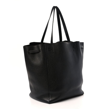Celine Soft Grained Calfskin Medium Belt Cabas Phantom Black 3 of 9
