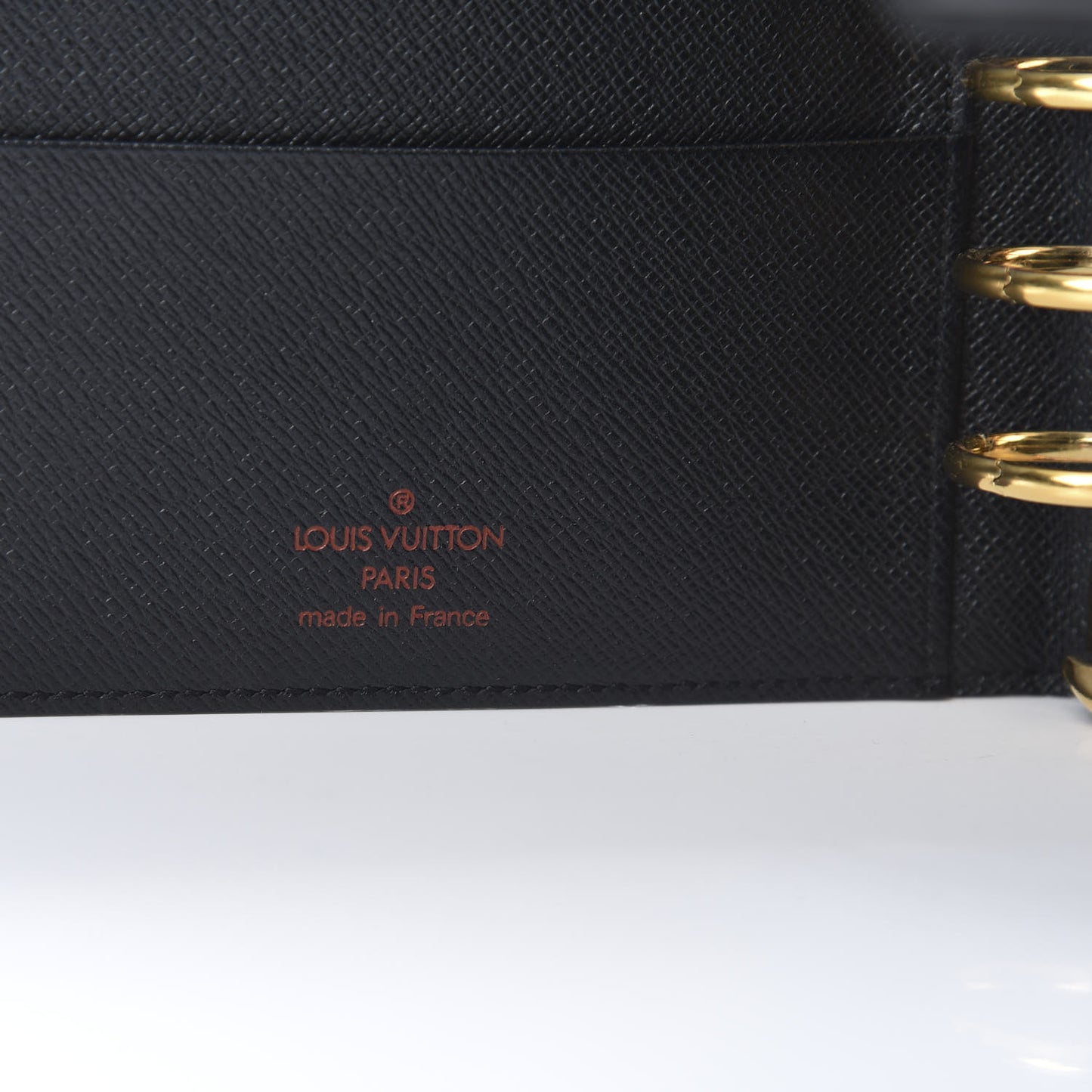 Epi Medium Ring Agenda Cover Black