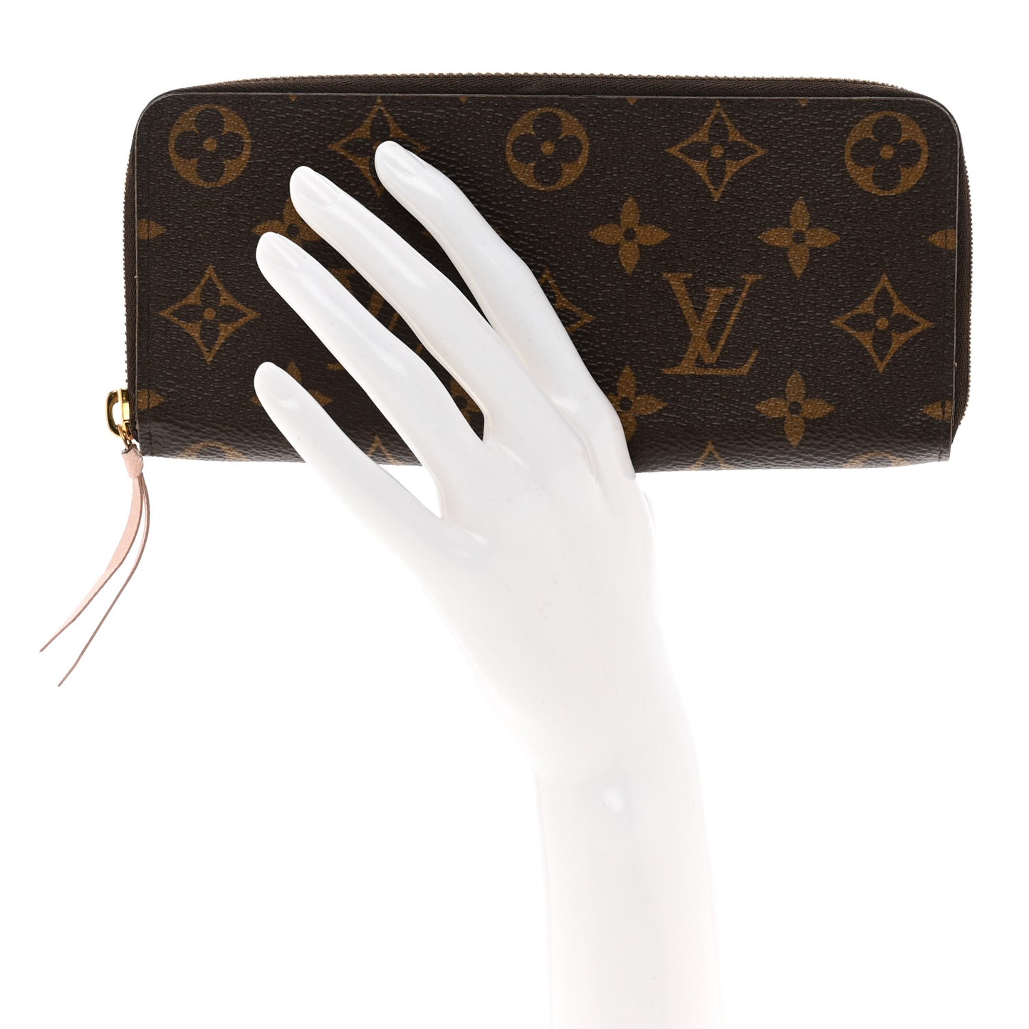 LOUIS VUITTON Monogram Clemence Wallet Rose Ballerine