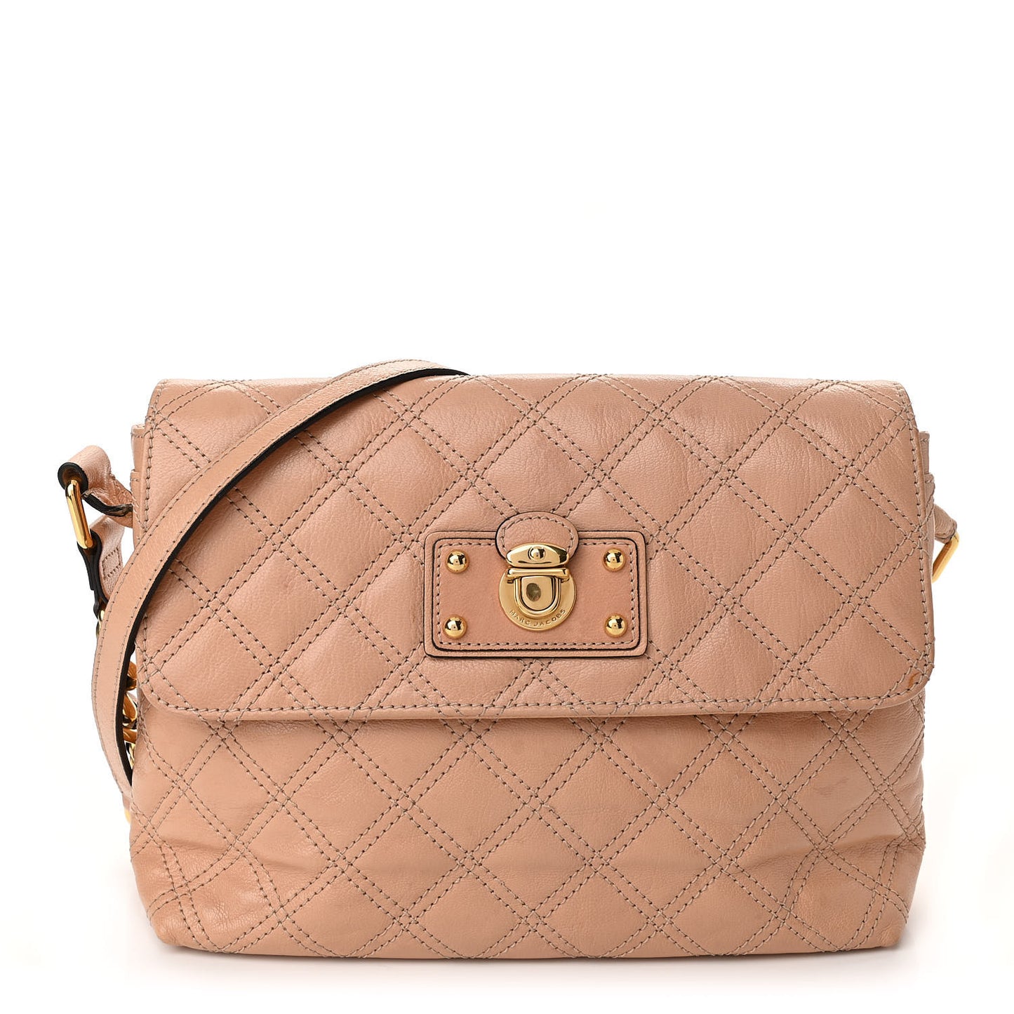 Lambskin Quilted The XL Single Flap Beige