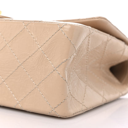 Chanel Distressed Patent Quilted 2.55 Reissue 226 Flap Beige 9 of 11