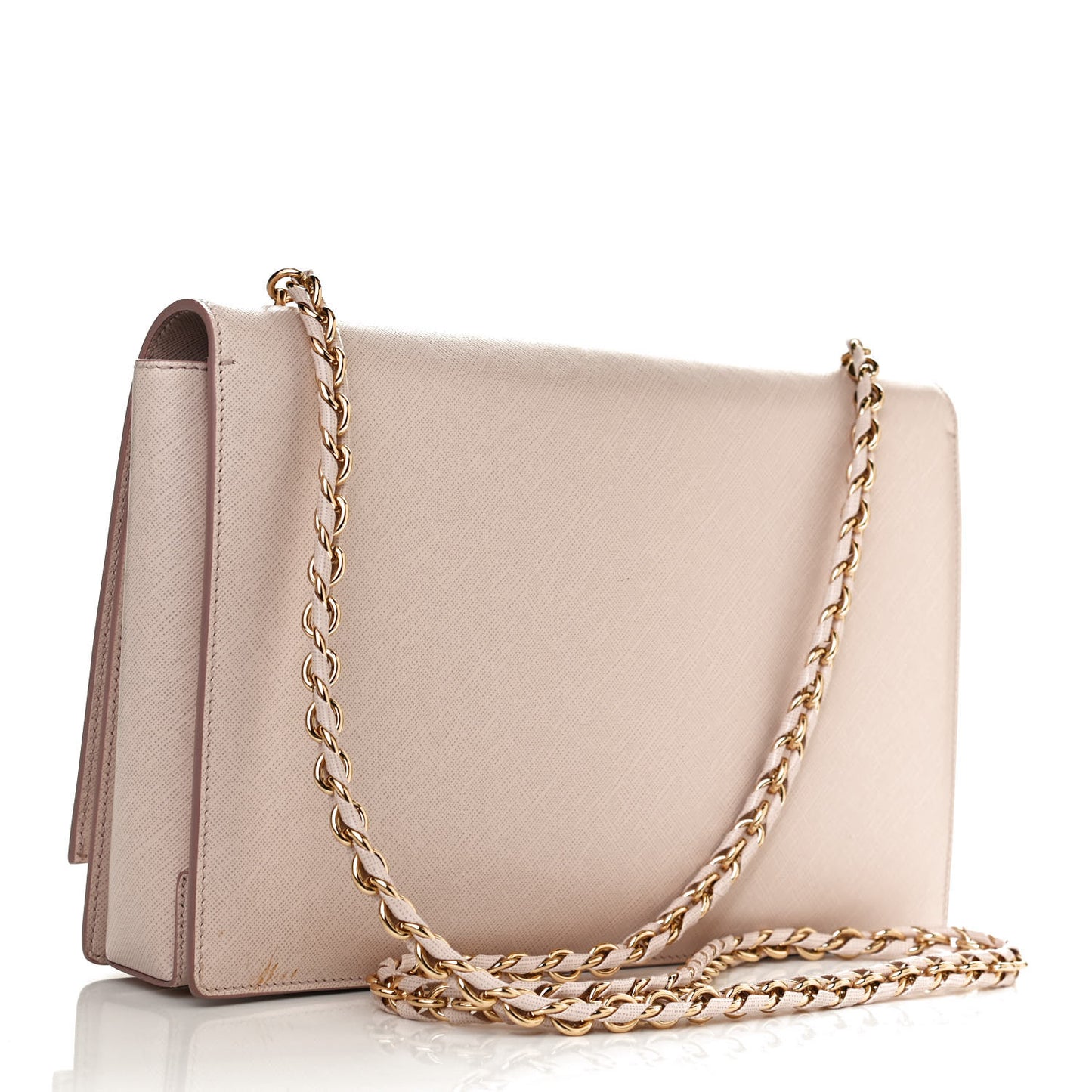 Printed Calfskin Medium Ginny Shoulder Bag Macaron