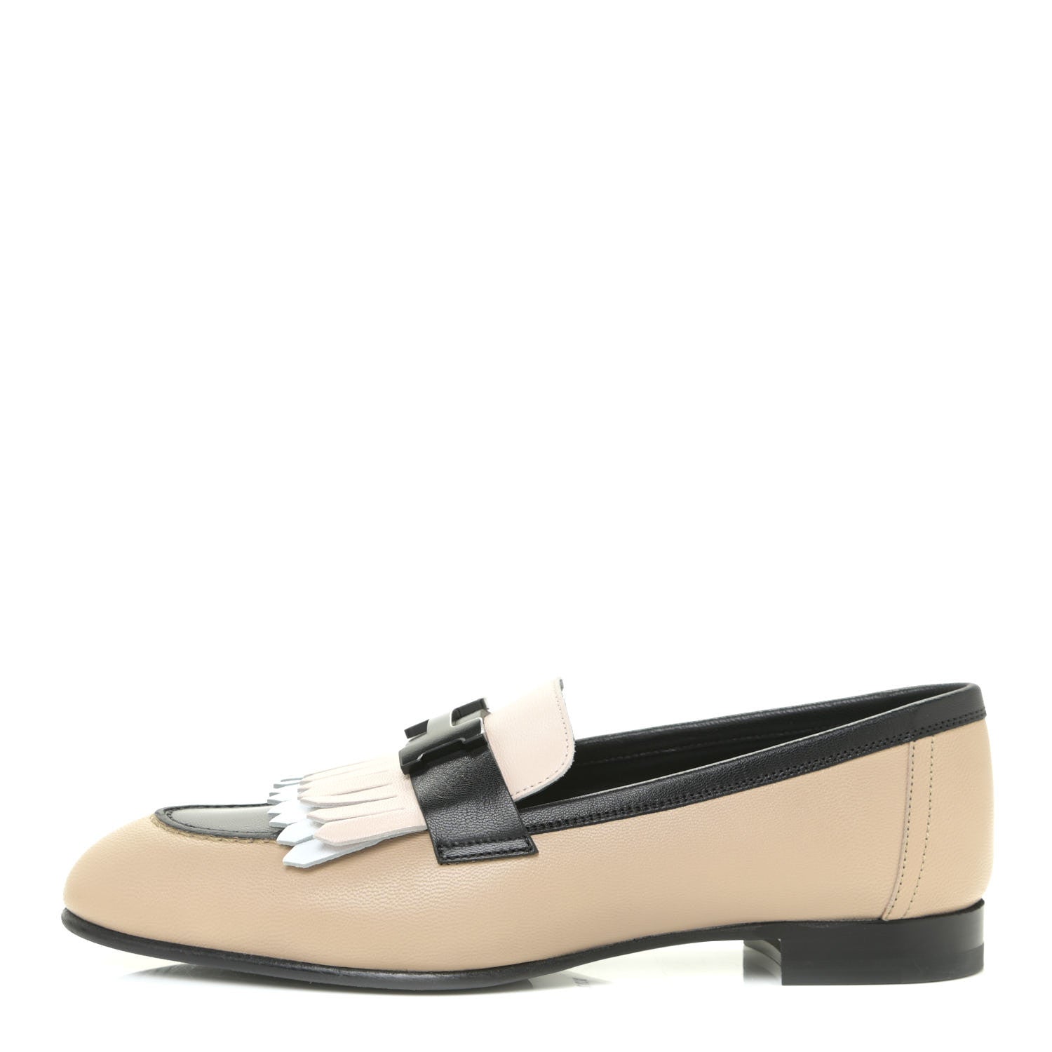 Hermes Goatskin Womens Royal Loafers 36.5 Multicolor 1 of 13