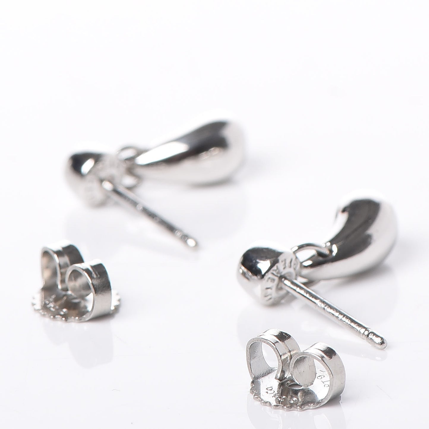 Platinum Diamond Elsa Peretti Teardrop Earrings