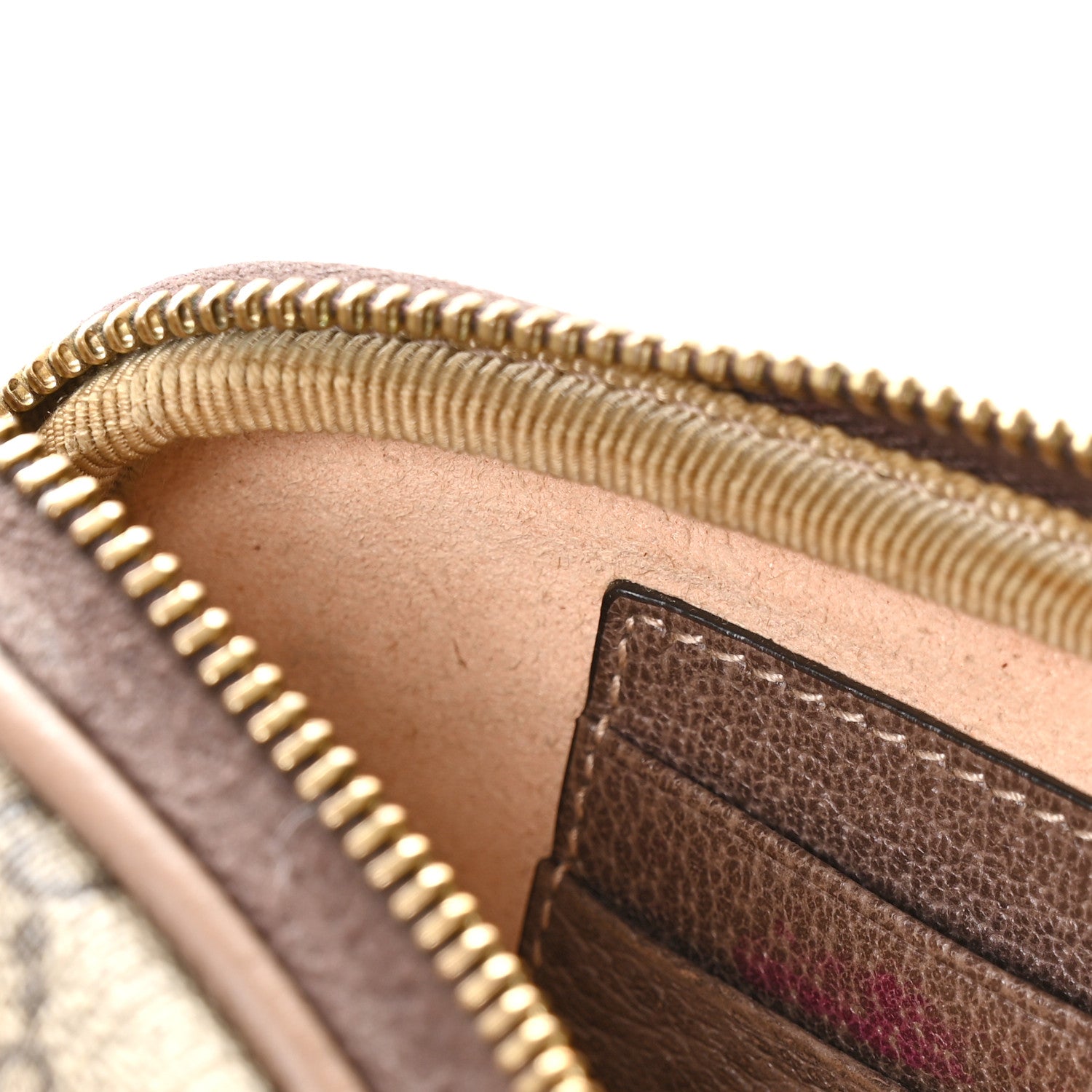 Gucci GG Supreme Monogram Ophidia Phone Case Wristlet Brown 8 of 9
