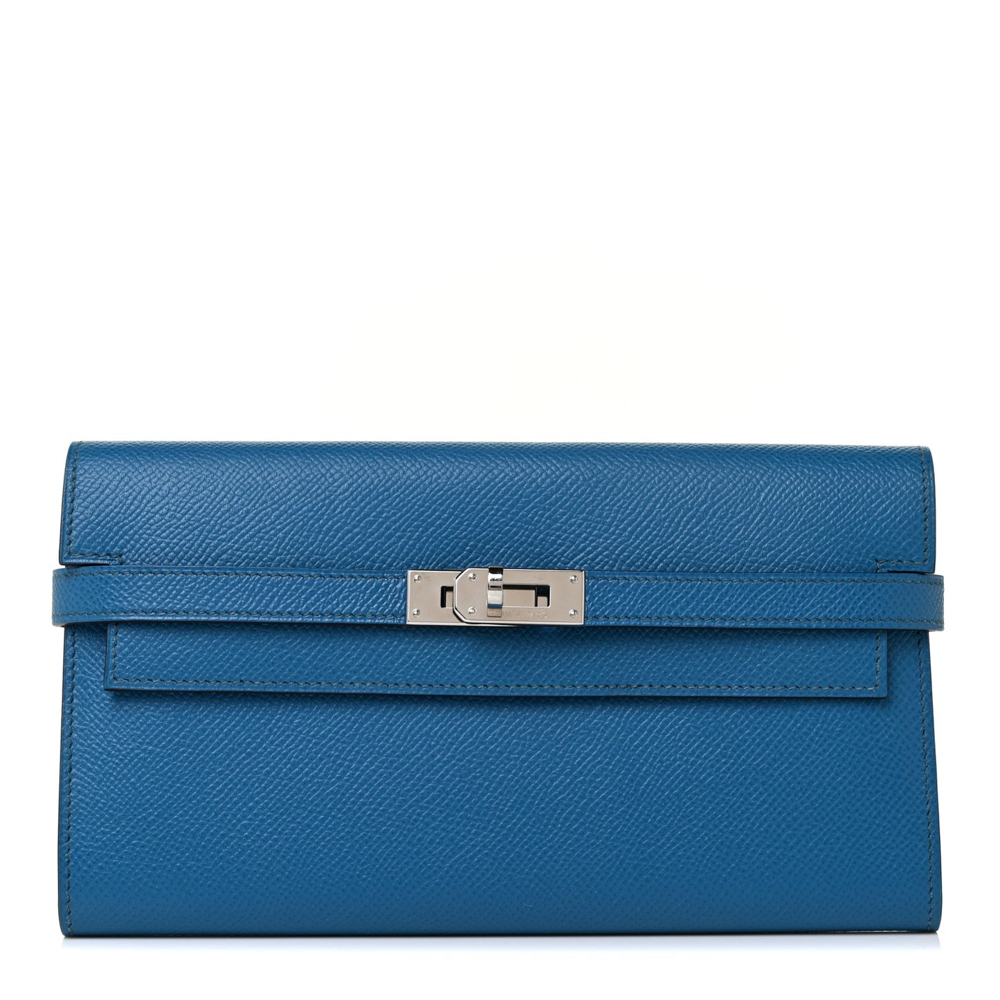 Epsom Kelly Longue Wallet Bleu Izmir