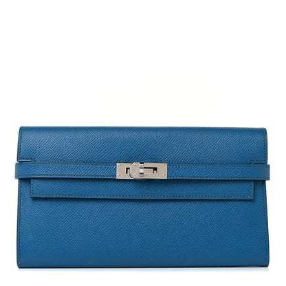 Hermes Epsom Kelly Longue Wallet Bleu Izmir 1 of 9