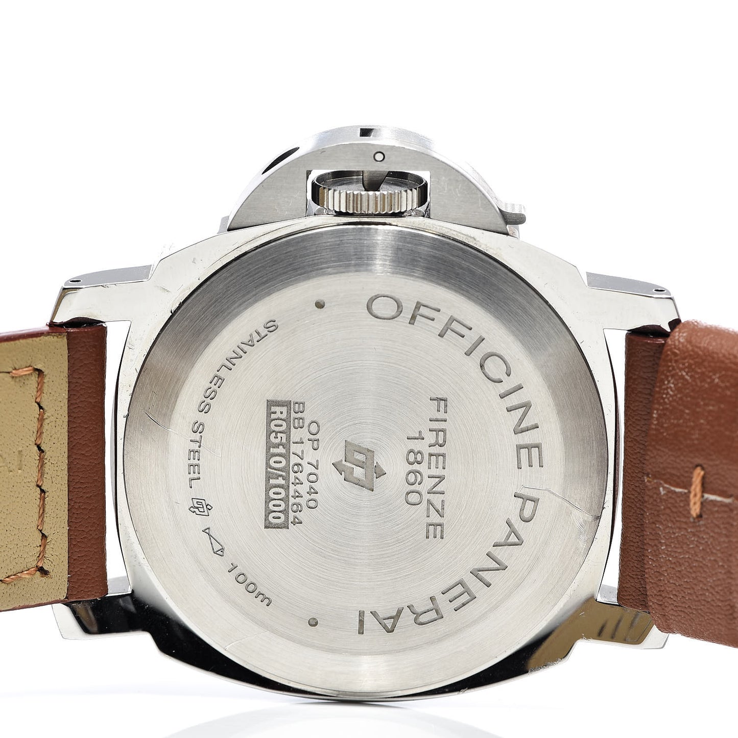 Stainless Steel Calfskin 44mm Luminor Marina Base Logo Manual Winding Watch Black PAM00632