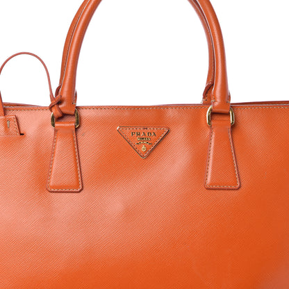 Prada Saffiano Lux Large Tote Papaya 10 of 16