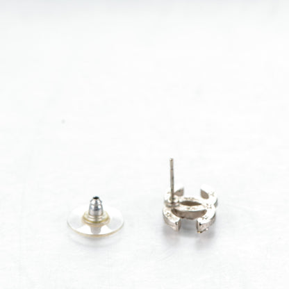 Chanel Crystal CC Earrings Silver 7 of 7