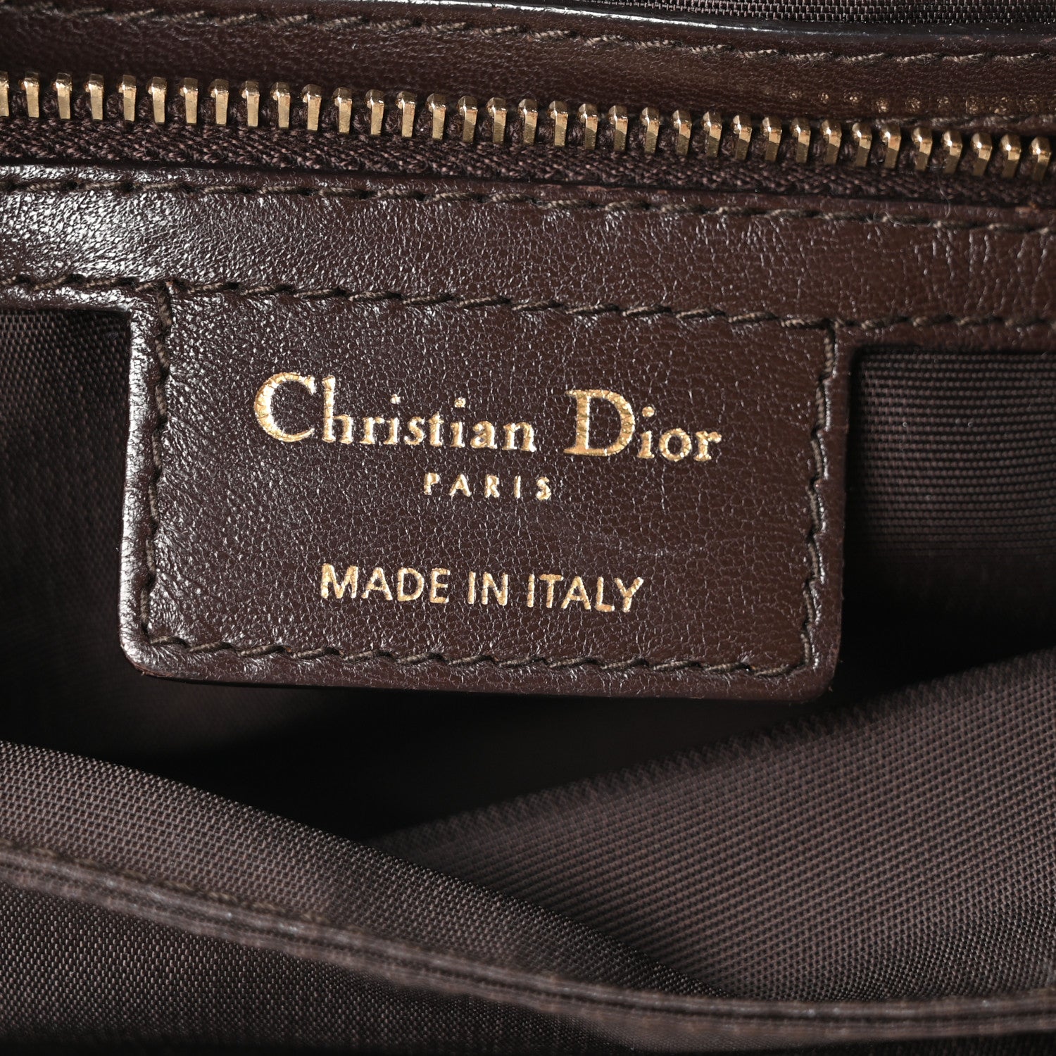 Christian Dior Lambskin Cannage Ruffle New Lock Flap Dark Brown 6 of 10