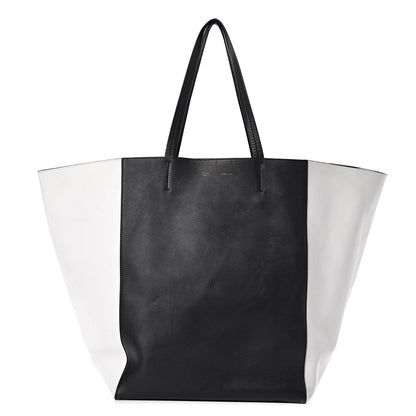 Celine Calfskin Large Horizontal Cabas Phantom White Black 1 of 15